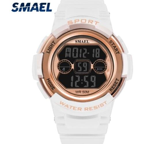 SMAEL Watches Digital Sport Women Fashion Wristwatch for Girls Digital-watch Best Gifts for Girls 1632B Sport Watch Waterproof