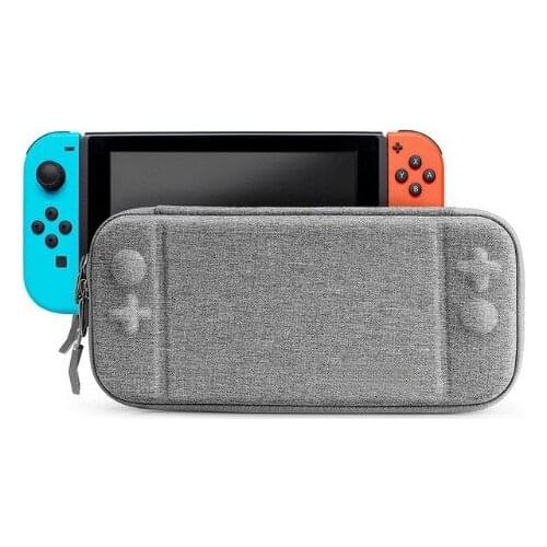 For nintendo switch NS console EVA Hard Bag Storage Travel Carry Pouch Protect Case grey