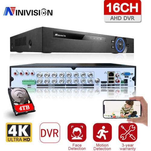 16CH 4K 8MP 5MP Hybrid AHD DVR Human Motion Detection CCTV Video Surveillance Recorder 16 Channel DVR Security Camera System