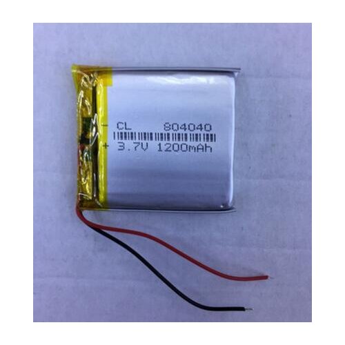 3.7V large capacity lithium polymer battery 804040 1200mAh sound card GPS toy headset Rechargeable Li-ion Cell