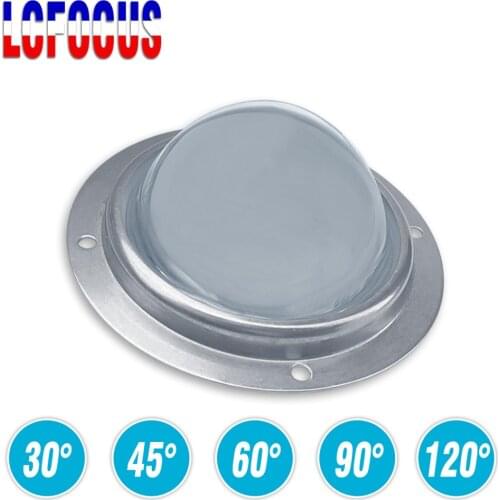 30 45 60 90 120 Degrees LED Lens Optical Glass 67mm+Reflector Collimator+Fixed Holder For 20W 30W 50W 100W High Power COB Chip