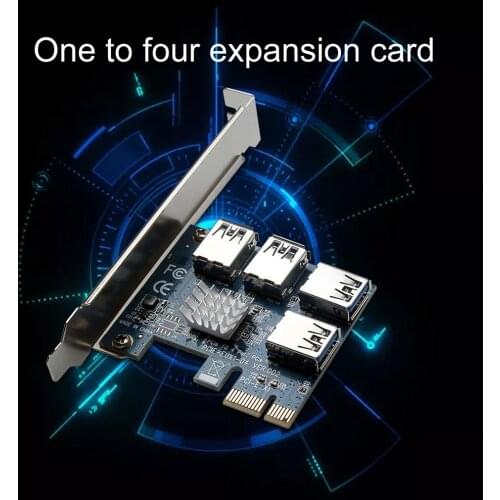 4 Port USB 3.0 PCI-E Expansion Card Adapter PCI Express USB 3.0 Hub Internal 19 Pin Header USB 3 to PCIE Adapter Card For Mining