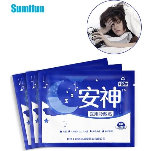 8Pcs Improve Insomnia Relief Patch Stress Anxiety Massage Medical Plaster Soothe Mood Body Relax Medical Sleep Sticker