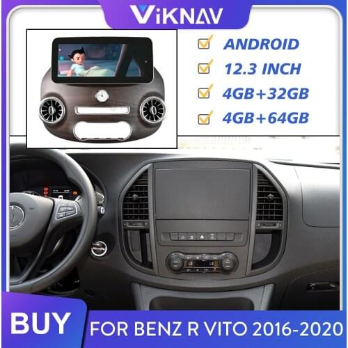 Car Radio for Mercedes-Benz Vito 2016 2017 2018 2019 2020 Android Auto Stereo Multimedia Player GPS Navigation Head Unit Screen