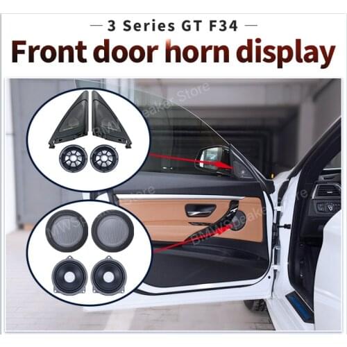Car Tweeter Covers For Bmw F34 3GT 3 Series Speakers Audio Trumpet Head tTeble Speaker ABS Original Model Fit High Quality Horn