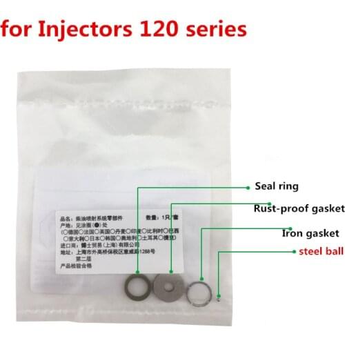 Free shipping and good price! 100pcs common rail injector repair kit F00VC99002 with 1.34mm steel ball for injector repair kit