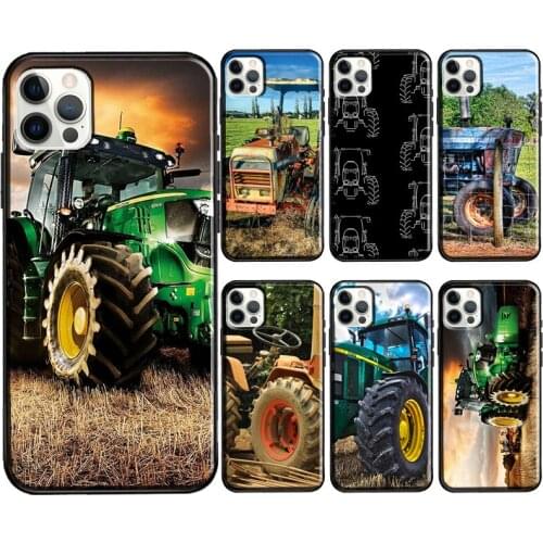Farm Vehicle Tractor Phone Case For Apple iPhone 12 11 Pro Max mini SE 2020 X XR XS Max 7 8 Plus Cover Coque