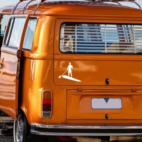 Black/Sliver SUP Stand up Paddle Car Sticker Small/Big Size Removable Waterproof Window Body Decal CL948