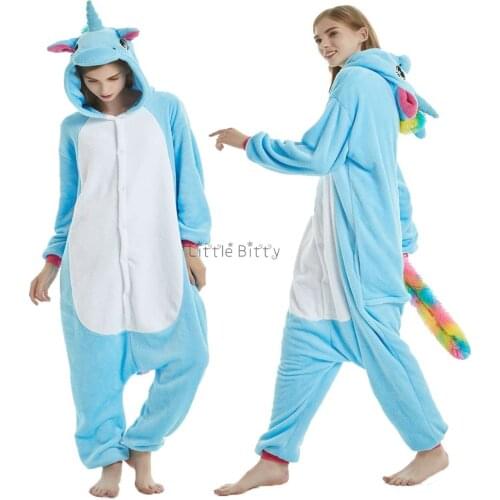 Unicorn Rainbow Funny Pajamas Couple Sleepwear Mens Panda Pijamas Sets Boys Pijama for 4-20T Funny Pijamas Sets