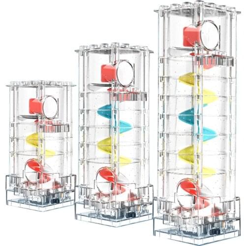 Marble Run Electric Elevator Height Adjustable Auto Motor Raise Rolling Balls Lift Compatible Large Building Blocks Parts