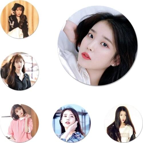IU Lee Ji-eun Kpop Badge Brooch Pin Accessories For Clothes Backpack Decoration gift 58mm