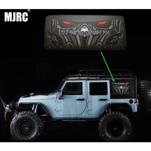 MS 1/10RC simulation climbing car Wrangler TOPFIRE devil eye back side window stickers side window stickers AXIAL SCX10II 90046