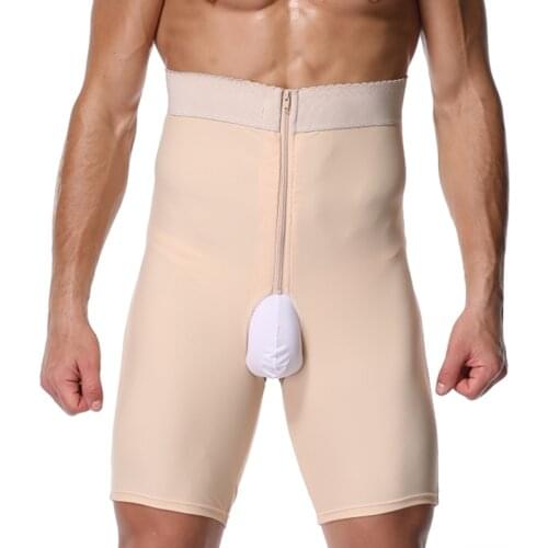 Men Weight Loss Shapewear Pants Body Shapers Slimming Plus Size Can Open Crotch Abdomen Shaper Waist Trainer Underwear Panties