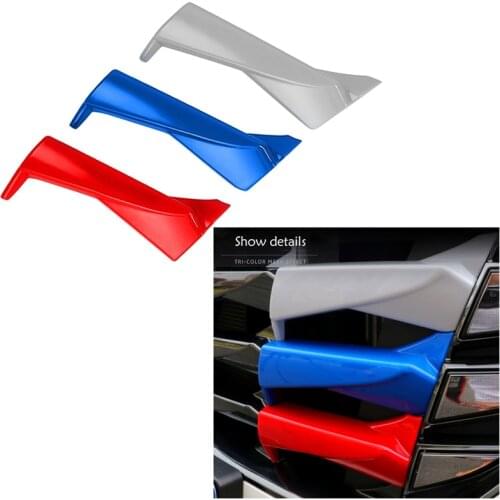 Car Front Hood Billet Grille Sticker Trim Garnish Strips Cover Frame Styling for Hyundai Tucson NX4 2020 2021