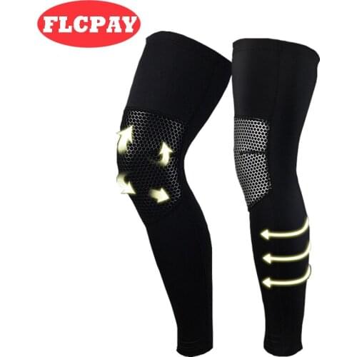 1 Pair Men Women Kneepads Elastic Basketball Volleyball Hiking Knee Pad Protection Patella Leggings Outdoors Sports Knee Support