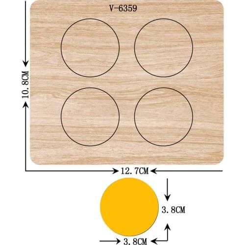 New circle wooden dies cutting dies for scrapbooking Multiple sizes V-6359