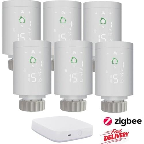 Tuya ZigBee Thermostat Valve Smart Programmable TRV Temperature Alexa Controller