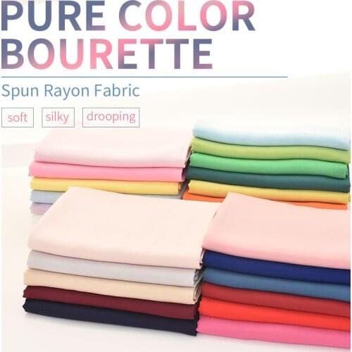 Solid color cotton bourette silk fabric cotton rayon fabric summer dress baby Pajama clothing childrens clothing cuddle quilt