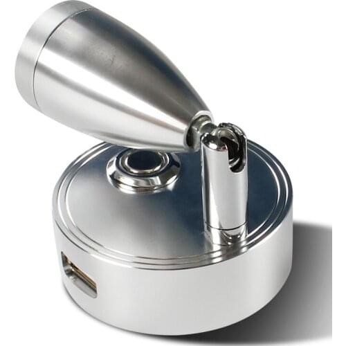 IRV High-Quality 12V24V Warm And Cool Color Bichromatic Light Touch Switch Adjustable Brightness With USB Light Reading Lamp