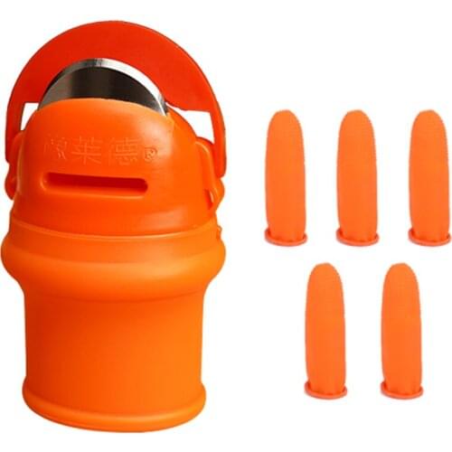 Thumb Knife Finger Protector Metal Fingernail Vegetable Harvesting Knife Plant Blade Scissors Cutting Rings Garden Gloves