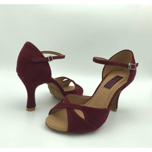 8.5cm high heel Latin Dance Shoes For women Salsa shoes pratice shoes comfortable latin shoes 6226BGS low heel available