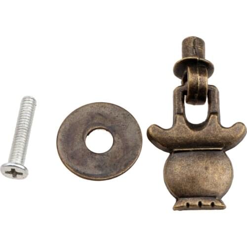 1pc Pull Knobs Handles 38*23mm Furniture Door Knob Ring Cabinet Dresser Drawer Pull Handle