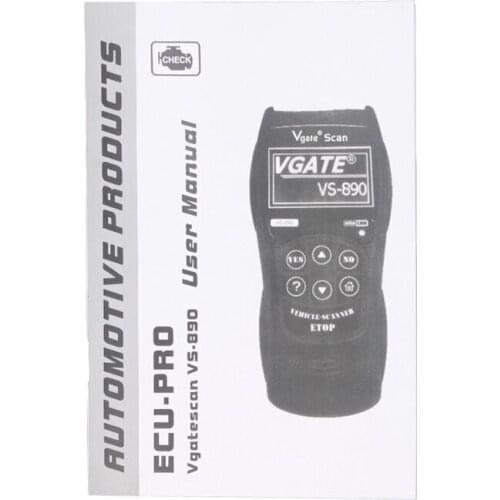 2021 High Quality Vgate VS890 Obd Scanner Tester Car Code Reader OBD2 VS 890 Scantool Auto diagnostic tool support 13 languages