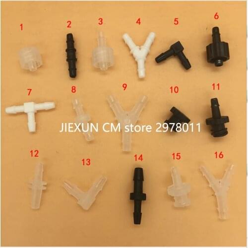 50PCS Eco solvent printer Plastic Y shape connector ink hose pipe connector adapter for Roland Mutoh Xuli Galaxy tube fitting