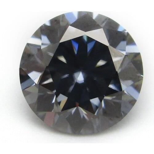 6.5mm Gray Color Round Brilliant Excellent Cut 1ct Per Carat Loose Moissanits Stone For Jewellery Making