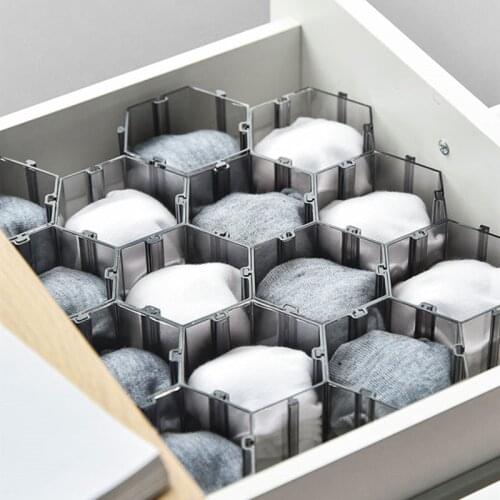 6pcs Cosmetic Socks Panty Storage Boxes Cabinet Organizers Wardrobe Closet Home Organization Drawer Divider Dormitory Save Space