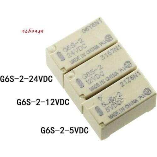 G6s-2-5vdc g6s-2-12vdc g6s-2-24vdc 5V 12V 24V relay