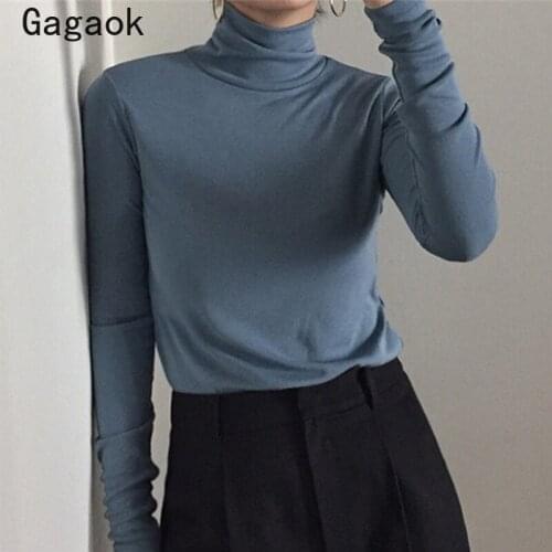 Женские базовые футболки Gagaok China At AliExpress