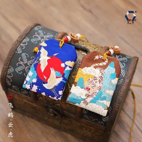 Finished product Cross stitch Sachet Embroidery Omamori Sachets Safe pendant Threads knitting fabric Needlework Decor Jewelry