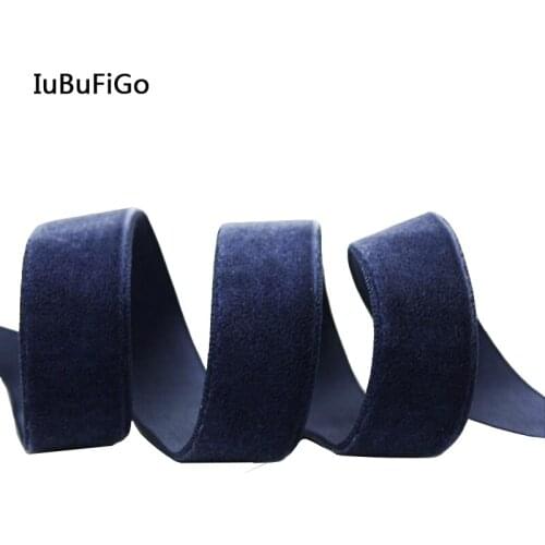 IuBuFiGo ribbon 1/4"(6mm) Plain Solid Velvet Ribbon Handmade Ribbonsb DIY hairbow accessories 70yard/roll Free shipping