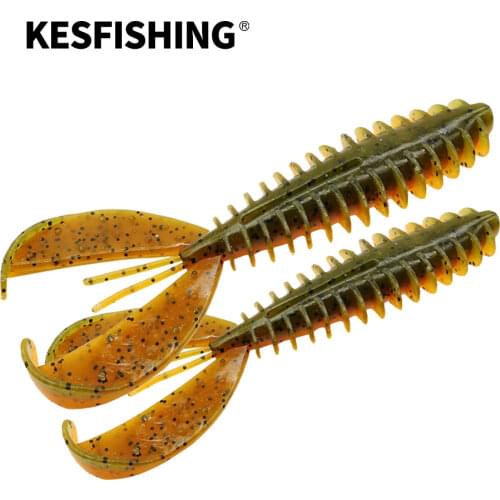 KESFISHING 2021 NEW Fishing Lures Chunk Craw 110mm 10g 6pcs Wholesale Pike Lures Wobblers For Trolling Shine Sea Fishing