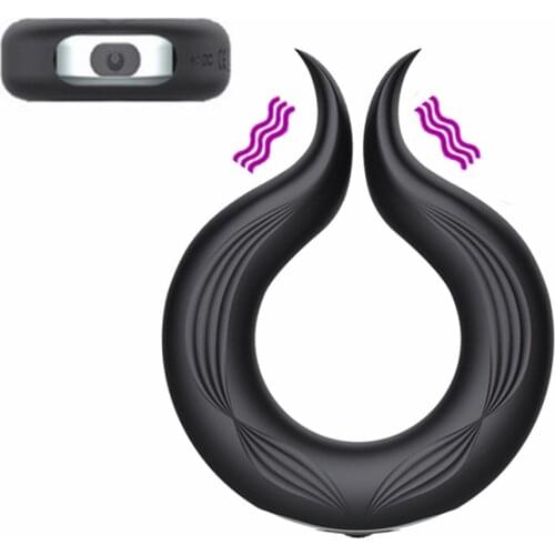 Male Chastity Device Cock Ring Vibrating Penis Massager Vibrator Delay Ejaculation Erection Sex Toys For Men Lock Cockring