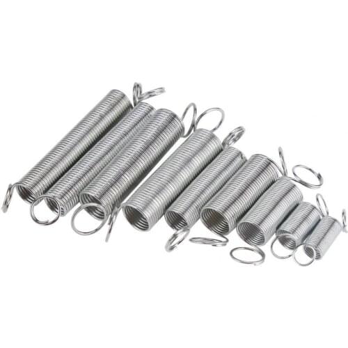 FINEWE 1Box Spring Assortment Set Zinc Plated Compression and Extension Springs 200 Piece Hardware Spring Tools
