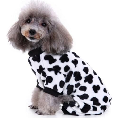 2019 New Winter Pet Dog Cotton Cute Pajamas Warm Puppy Jumpsuit Casual Clothes Costume Gift