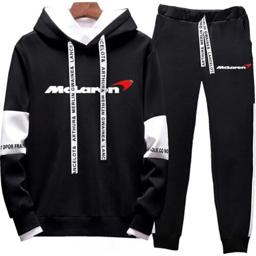 2021 McLaren Logo New 2 Pieces Sets Tracksuit Hoodie Hooded College Sweatshirt+pants Pullover Sportwear Suit classic Clothes