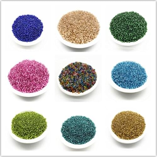 New 15g 2--4mm Glass Seed Spacer Beads Austria Crystal Round Hole Beads for Kids Jewelry DIY Making Necklace Earring