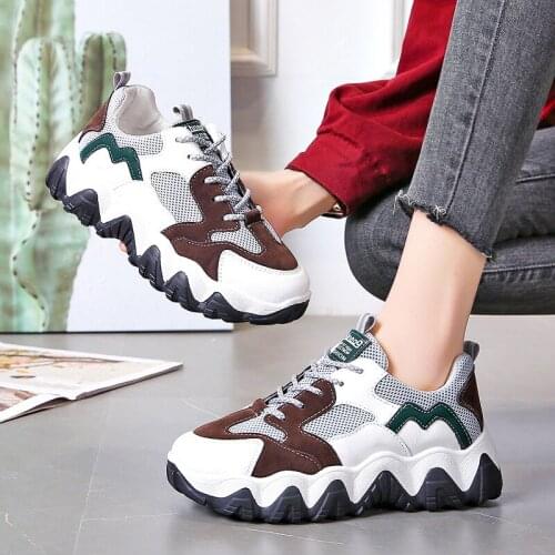 Casual Shoes Women zapatos de mujer Fashion Brand Platform Sneaker Lady chaussure Autumn Female footware Cross-tied Shoes U21-81