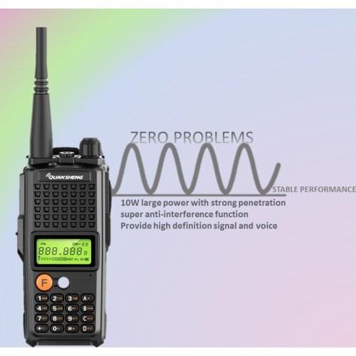 Quansheng Walkie Talkies Long Range Ham Radio Stations UHF HF Transceivers CB Radio Communicador TG-K10AT Intercom 10KM Hunting