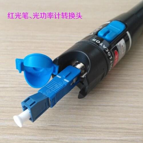SC Male-LC Female SC to LC Fiber Optic Coupler LC to SC Flange Red Light Pen Special Conversion Head