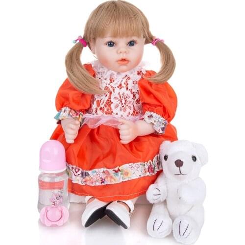 Silicone Baby Doll That Look Real Newborn Bebes Reborn Baby Dolls Soft Body Silicone Girl Realistic Toy For Childrens Day Gifts
