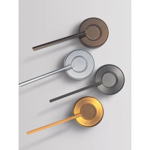 Nordic Silent Door Lock Bedroom Door Handle with Lock Interior Security UFO Door Handle Lock Cylinder Security Mute Door Lock