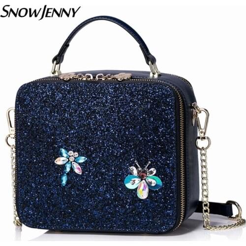 SNOWJENNY Womens Shiny Bags
