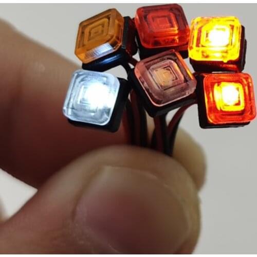 Led Outline Lamp Square Light for 1/14 Tamiya RC Truck Car SCANIA R620 VOLVO FH12 FH16 ACTROS 3363 1851 AROCS 3348 MAN TGX Diy