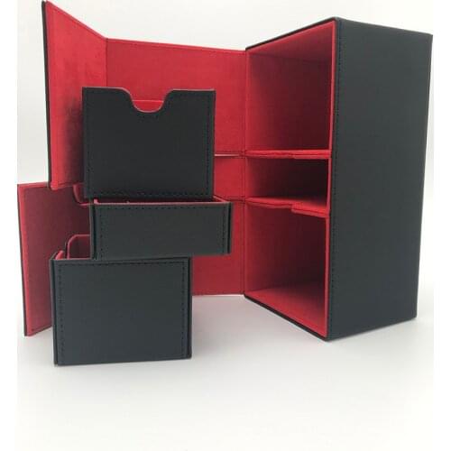 Ultra Pro 100 Cards Deck Box Alkov Leather Board Games TCG Cards Deck Case for Magicalalal The Cards MGT/Pkm/YGO/Gathering Games