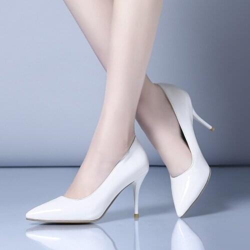 Big Size ladies high heels women shoes woman pumps Baitao pointed, shallow, thin-heeled high-heeled shoes