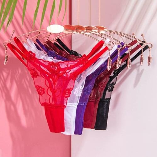 WomenS Underwear Transparent Lace Sexy Hollow Female Seamless Sexy Lingerie Female Sexy T-Shaped Library стринги женские 04